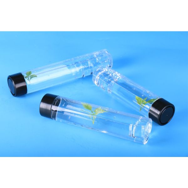 Cylinder 49mm 350ml Screw Cap Disposable Juice Bottles