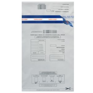 China Polypropylene Tamper Proof Evidence Bags For Confidential Documents on sale