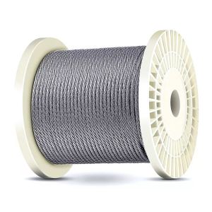 Transparent PVC Coating Galvanized Steel Wire Rope 2mm-4mm 6x7 FC for Transparen