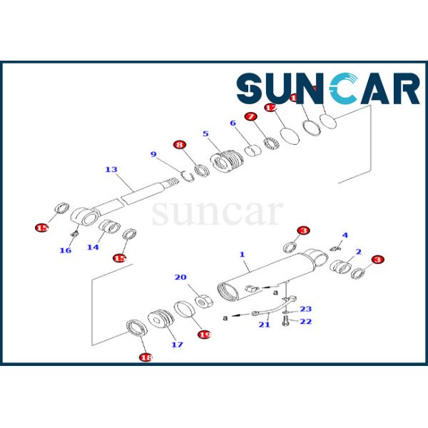 Offset Cylinder Seal Kit Komatsu For PC38UU-3 707-98-24270 7079824270 Offset