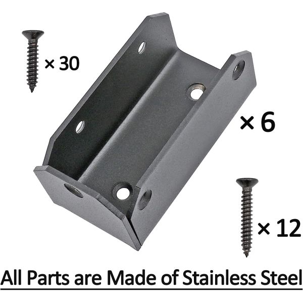Single-side Bracket 2x4 Wood Pergola/Gazebo Saddle Joist Stainless Steel Connectors
