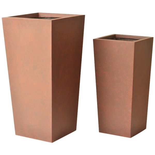 Buy Matte Finish Blue Fiber Reinforced Planter with Drainage Holes at wholesale prices