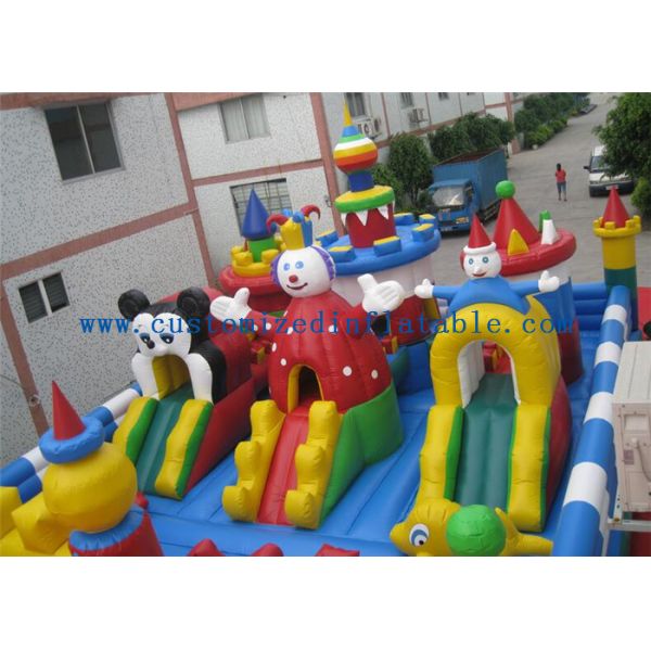 Popular Inflatable Theme Park Kids Bouncy Castle Carnival Games For Jumping