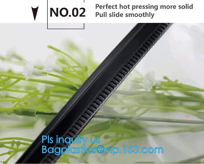 Slider zipper Plastic bag for file bag, clothing packaging bag with zipper/clothes packaging bags/PVC slider bag