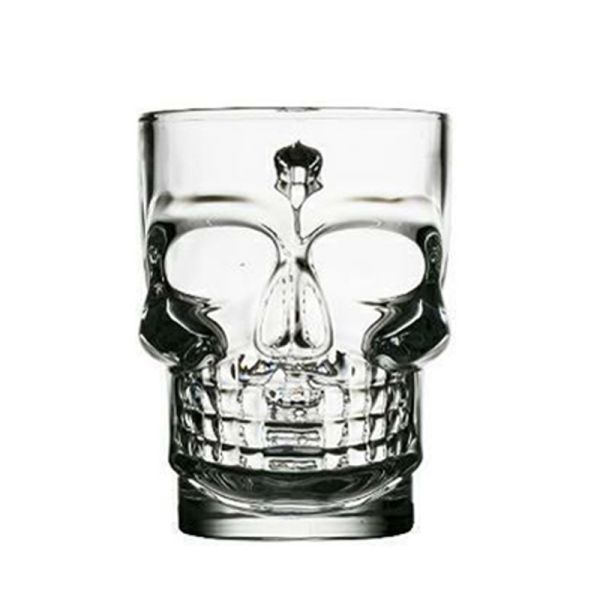 Buy Creative Skull Shape 500ml Personalized Glass Cup Borosilicate at wholesale prices