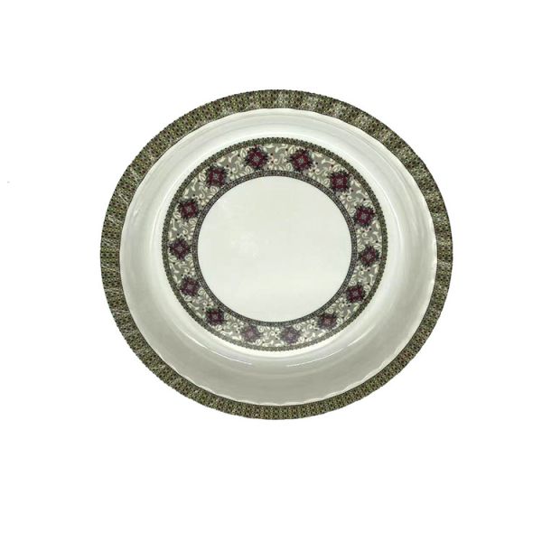 Buy Eco Friendly Unbreakable Melamine Dinner Plates Durable Melamine Soup Plate at wholesale prices