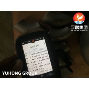 Nickel Alloy Pipe Fittings ASTM B366 WPHC276-S Hastelloy C276 Buttweld 90Deg LR