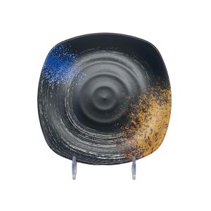 China 8.8'' Custom Melamine Dinner Plates Square Dinnerware Anti Scratch on sale