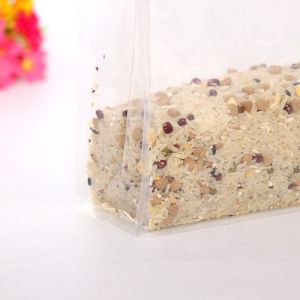 PET Plastic Zip Lock 300g Flat Bottom Gusset Bags