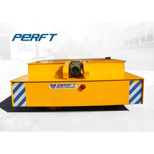 industrial lift transfer cart on cement floor 