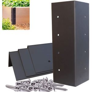 Reinforcing Garden Bed Corner Bracket with L Shape Carbon Steel Bar Hardware