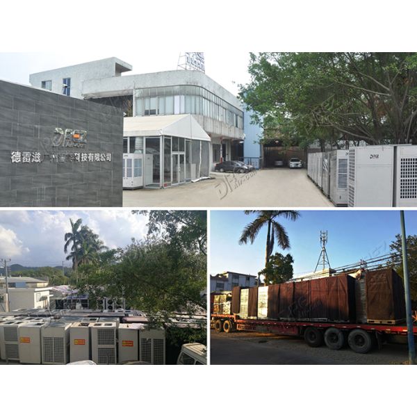 R22 Refrigerant Cooling And Heating Portable Packaged Air Conditioner With Trailer