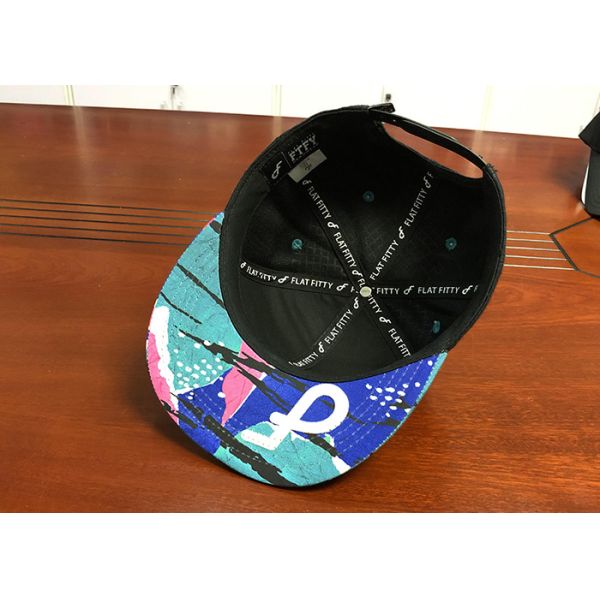 Customize Debossed Snapback Hats And Caps Mens 3D Embroidered With String