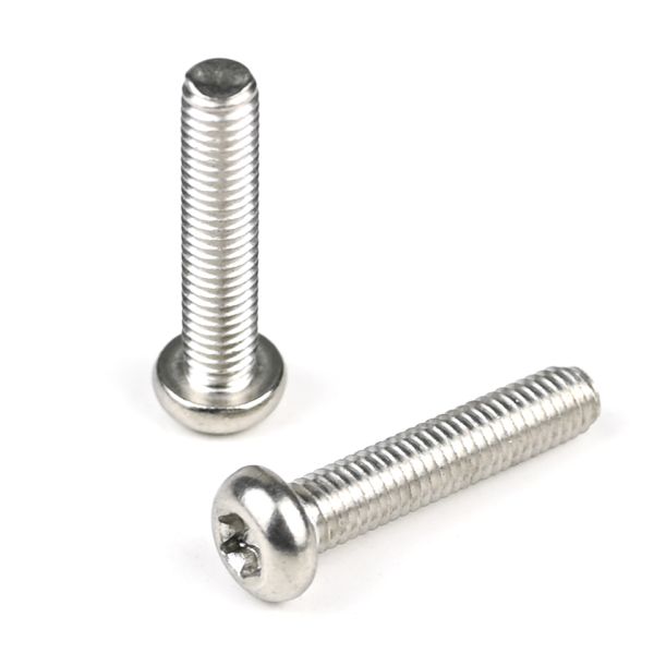 SUS304 Thread Cutting Pan Head Torx M5 X 20mm Machine Screws for Shelving ZINC Finish