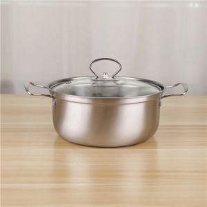 Modern Desktop Stainless Steel Cookware Set 12pcs Food Soup Pot