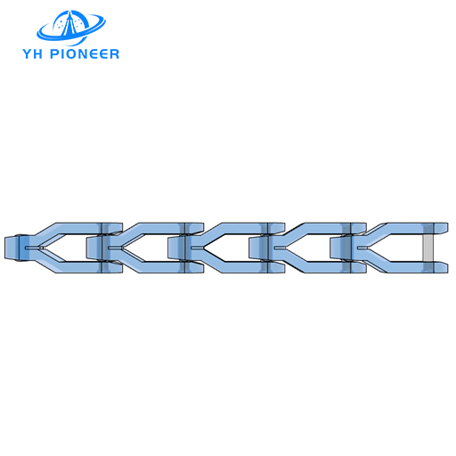 Industrial Case Conveyor Chain For Tight Radius Turns And S Shaped Conveying Paths