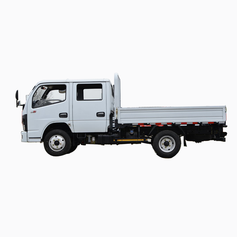Dongfeng Double Row Cargo Transport Truck With Fence Plate Style
