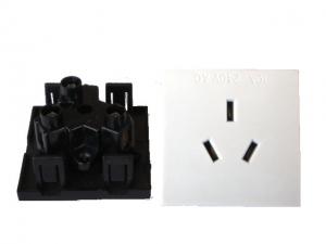 Quality Australia Square Electric Power Sockets Wall Power Outlet with 3 Pin Plastic Jack for sale