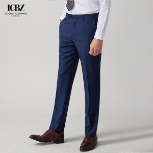Stylish and Comfortable Men's Wool Polyester Golf Trousers Slim Fit for Casual Wear
