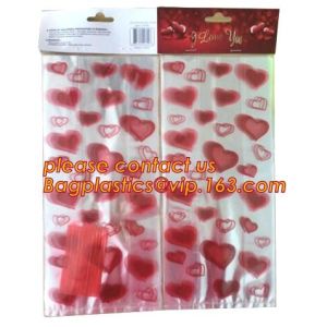 plastic printing transparent sandwich goodie wedding christmas cookie packaging
