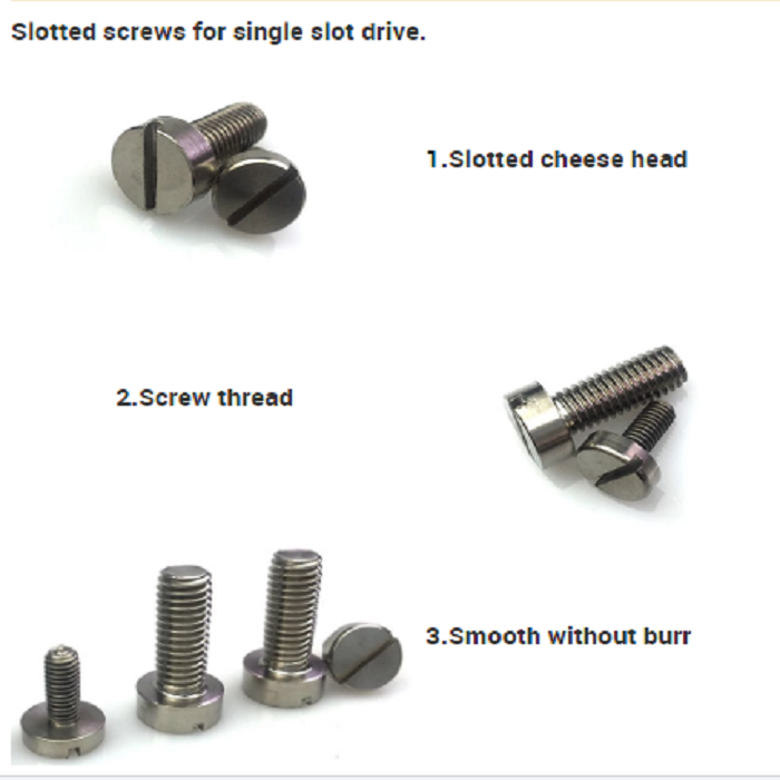 Full Thread Slotted Head Screw , Stainless Steel Cheese Head Machine Screw
