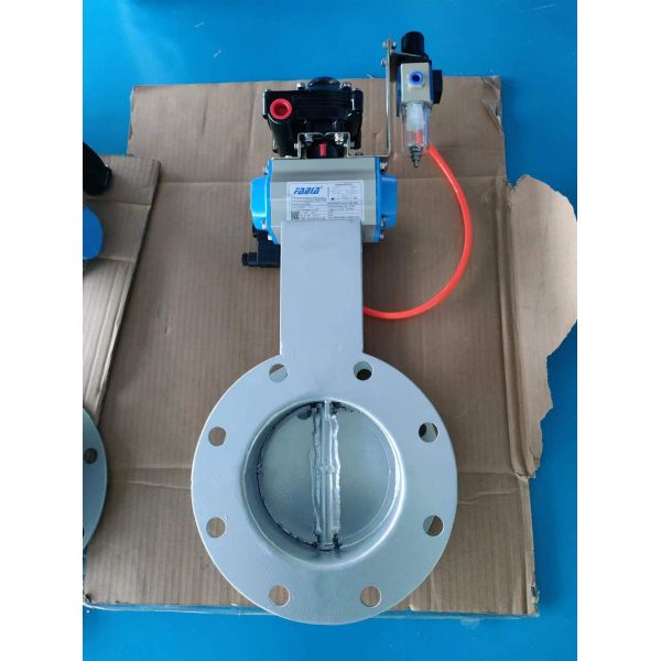 Flanged Soft Seal Pneumatic Butterfly Valve For Water Supply And Drainage Pipes