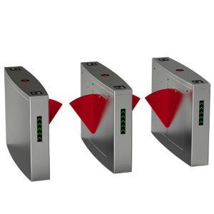 Full Automatic Electronic Turnstile Gates Door Bidirectional Security Flap