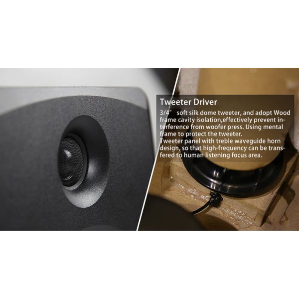 5.25 Inch Active Near Fielf Studio Monitor Loudspeakers Powerful Home Music System