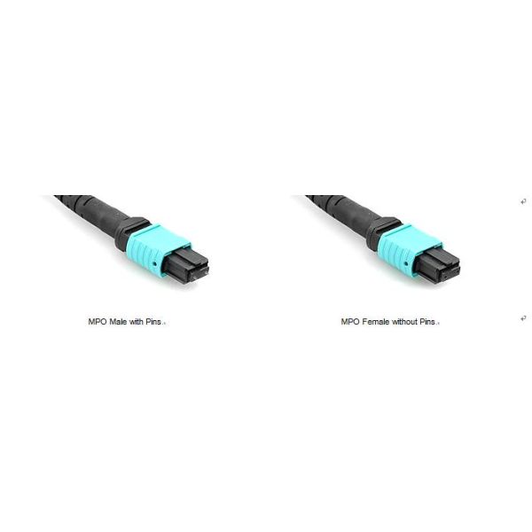 MTP Trunk Cable 9 / 125μm 8F MTP Male - LC UPC 0.9mm Fiber Optic Patch Cable 30cm SM LSZH Elite Type A