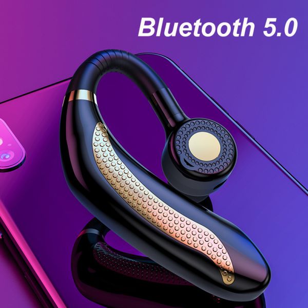 Wireless Single Car Headphones Portable Handsfree Bluetooth 5.0 Earphone 180 Rotation Earbuds Earphones Headphone with Mic