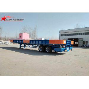 2 Axles Extendable Lowboy Trailer 16T FUWA Type WX245 Bath Tub Trailer
