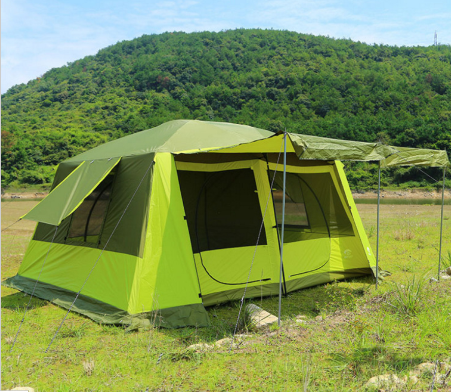 Luxury Popular 5-12 Person 2 Room or 3 Room Camping Tent(HT6103)