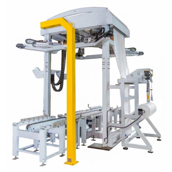 0.2 KWH Automatic Stretch Hooding Machine Vertical 60 Pallets Per Hour