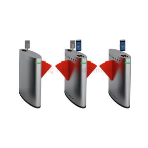 Glass Turnstiles Smart Speed Pedestrian Electronic Flap Barrier