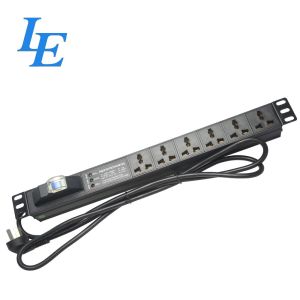 1.5U Universal Horizontal Power Distribution Unit Server Rack Pdu With Switch