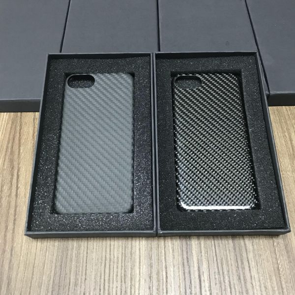 Black 3K Carbon Fiber Iphone Case Twill Glossy / Matte Finish Oem Service