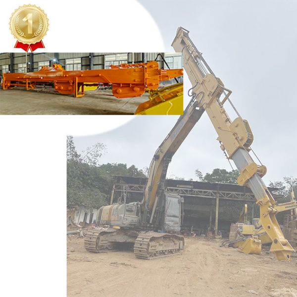 Buy 30M 32M Excavator Long Reach Boom And Telescopic Arm at wholesale prices