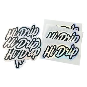 Shiny Die Cutting Sticker Label Custom Printing Logo Hot Stamping