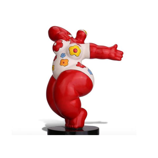 Nude Woman Outdoor Fiberglass Sculpture Multi Color Decoration