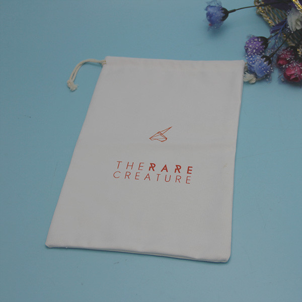 Lightweight Organic Cotton Storage Bag For Handbag Screen Printing Logo