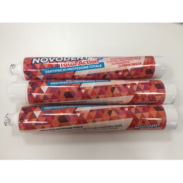 Round Laminated Aluminum Barrier Toothpaste Tube With Fez Cap Φ28 250μ