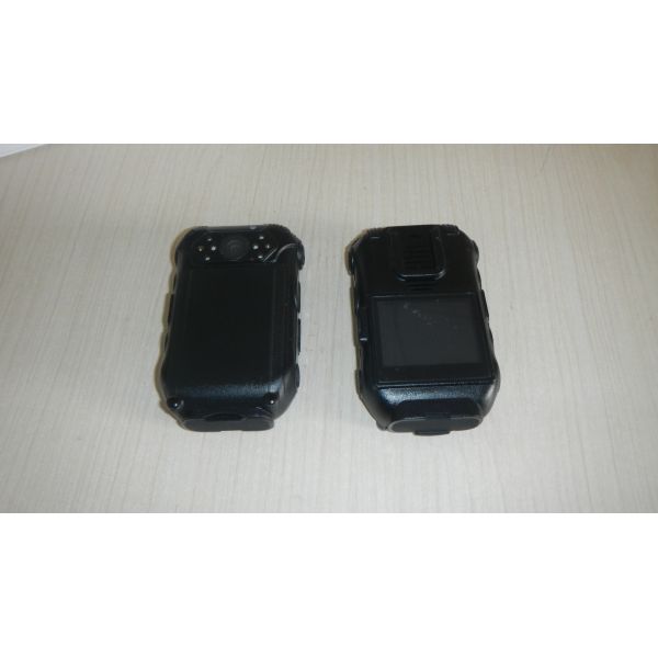 Black Infrared 4G Body Worn Camera , Android Body Camera With 2.0 Inch Touch LCD