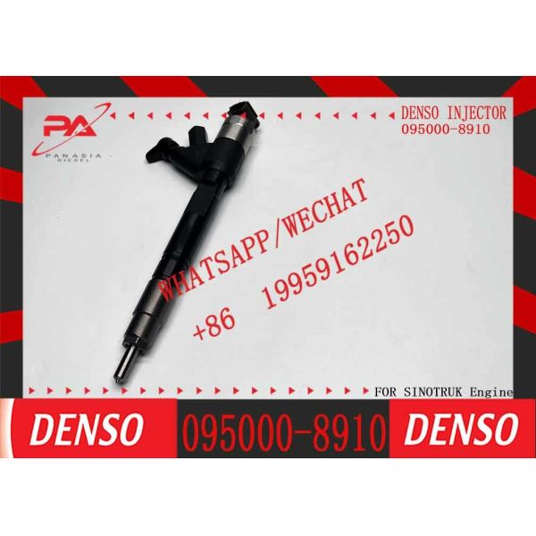 Buy Diesel fuel injector 095000-8910 VG1246080106 8910 for DENSO for HOWO SINOTRUK Truck at wholesale prices