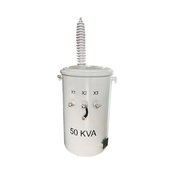Buy 50KVA Single Phase Power Pole Mounted Transformer Oil Immersed  19920/34500GrdY To 120/240V at wholesale prices