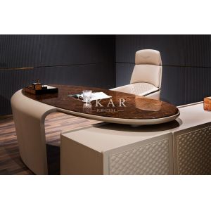 Modern Design Leather Executive Office Chair With Wheels W001S21