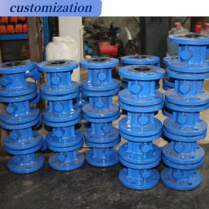 Diaphragm Structure Cast Steel Triple Offset Industrial Manual Wafer Flange