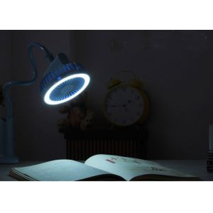 USB rechargeable lamp fan, electric speed control usb stand cooling table fan
