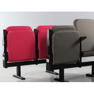 Folding Fabric Beam Mounted Stadium VIP Chair With Armrest