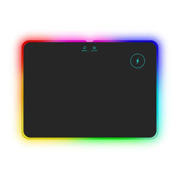 Stock 15W Wireless Charger Custom Design Logo Rgb Gaming Mousepad with Acrylic