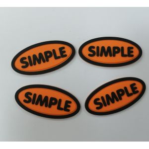 3M Reflective Embossed Custom Sew On Logo Patches Silicone Badge